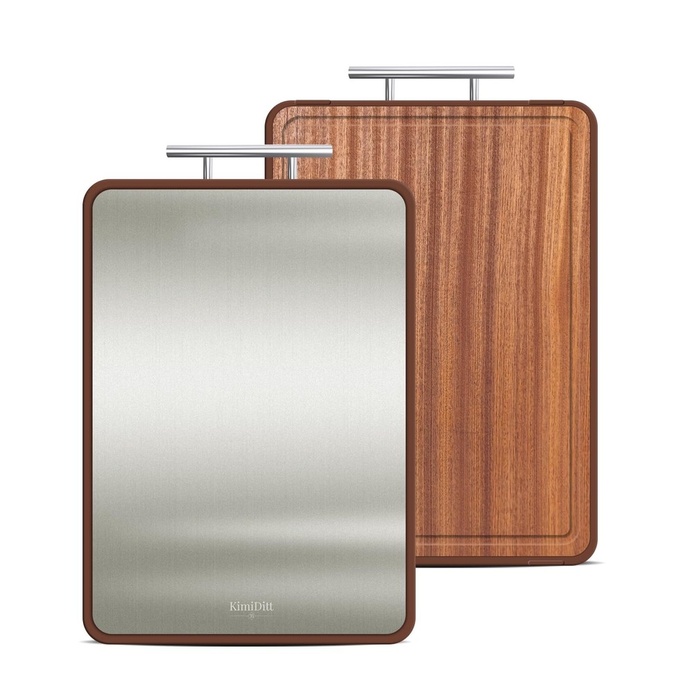 KimiDitt Titanium Cutting Board for Kitchen, Cutting Board Double Sided with ...