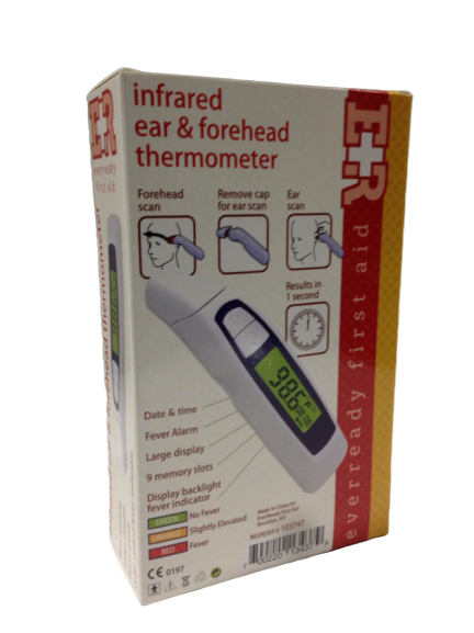 Ever Ready Infrared Ear & Forehead Thermometer LED Display