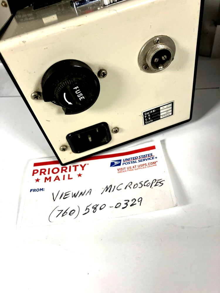 Unitron toolmakers microscope extension illuminator 4-8v transformer complete