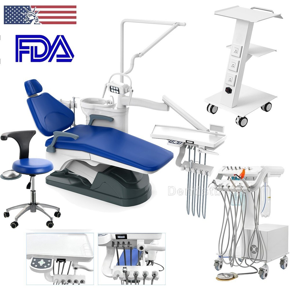 Dental Unit Chair Computer Control /Delivery Unit Air Compressor Protable Cart