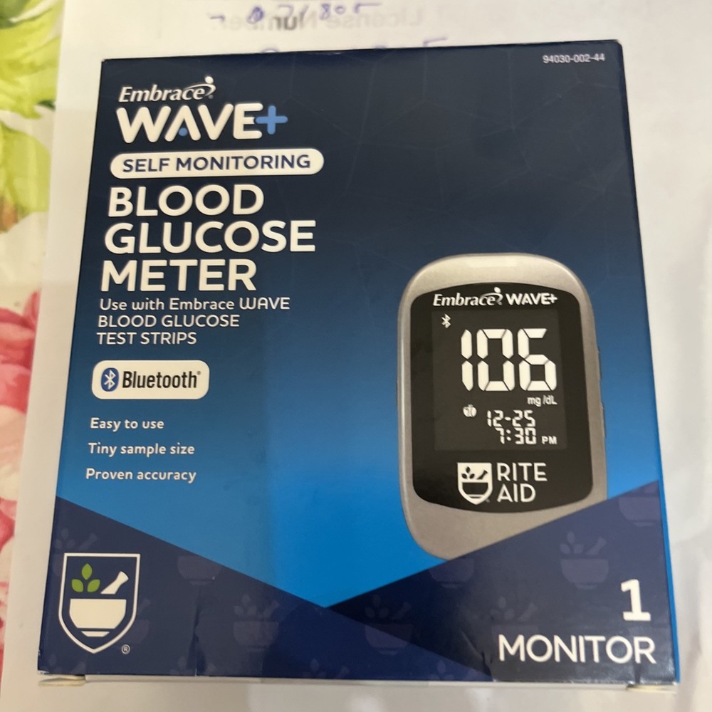 Embrace Wave Blood Glucose Meter Bluetooth