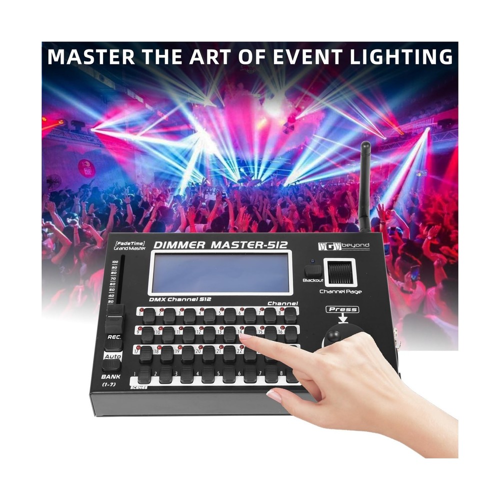 Wireless DMX Controller,192 Channel DMX512 Controller Stage Lighting Equipmen...