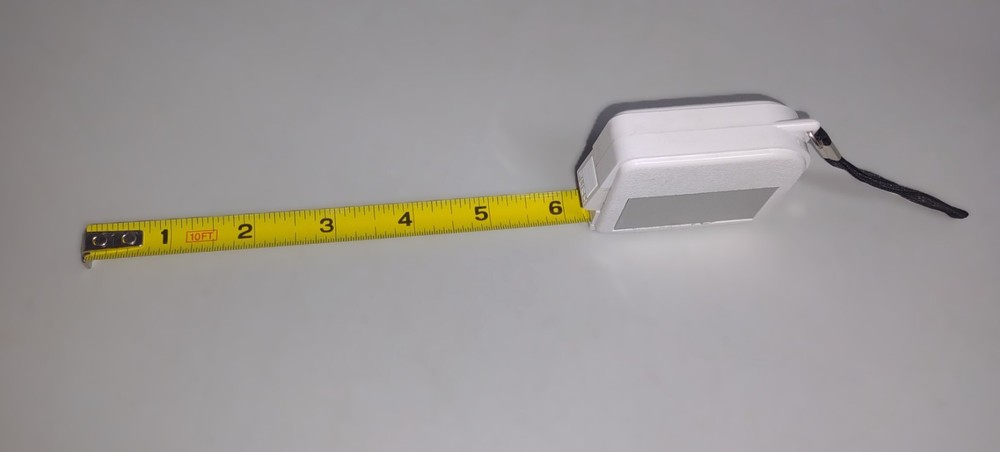 White Tape Measure (w/ black loop)