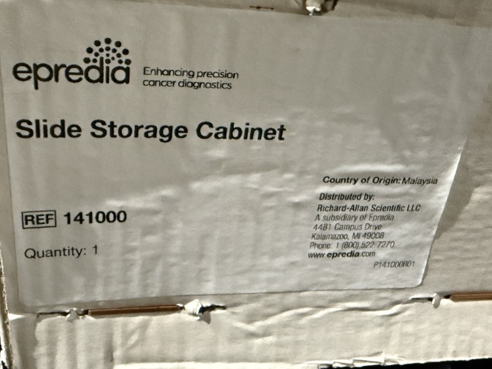 Microscope Slide Storage Cabinet, Metal, Stackable, Tan