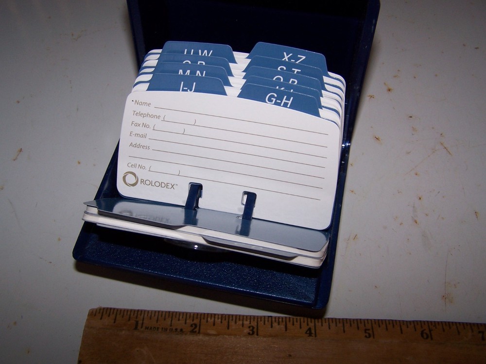 Blue Petite ROLODEX - Unused
