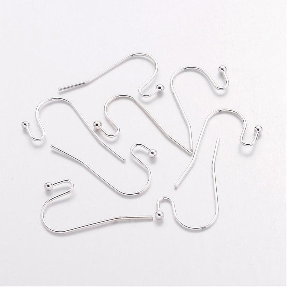 Silver Color Brass Hook Earwire. 10pieces(5sets)