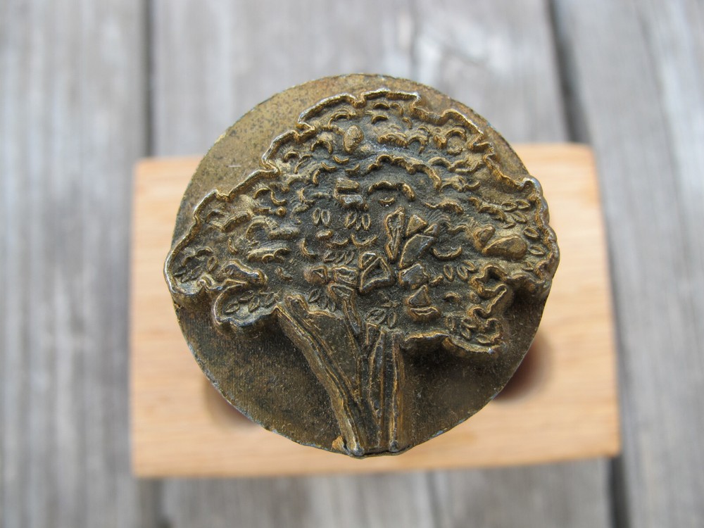 Vintage Basic Tool USA Full Handle Large Tree Leather Stamp Tool #274