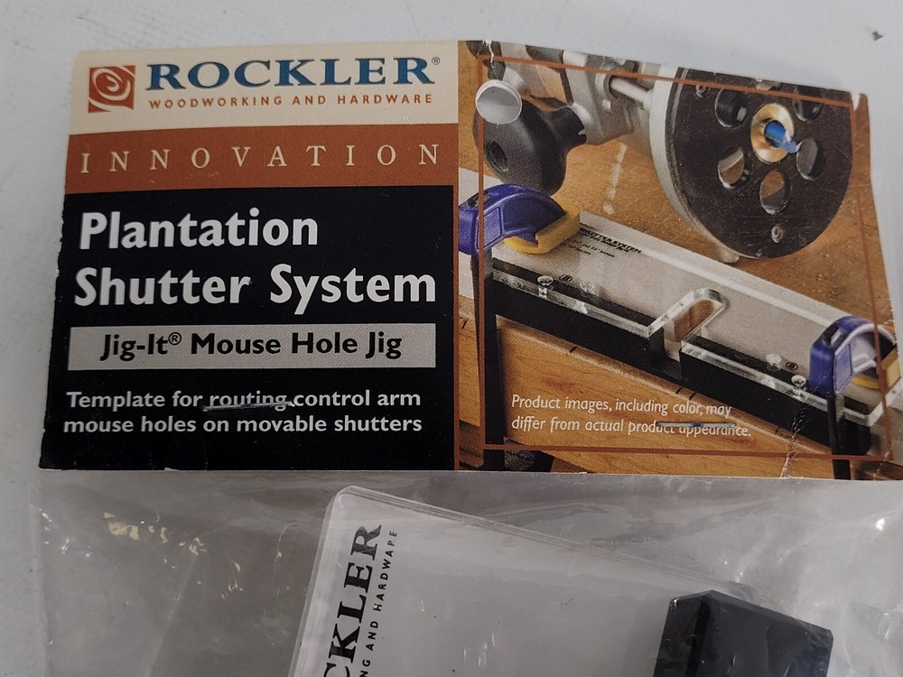 Rockler Plantation Shutter System Mouse Hole Router Jig-it