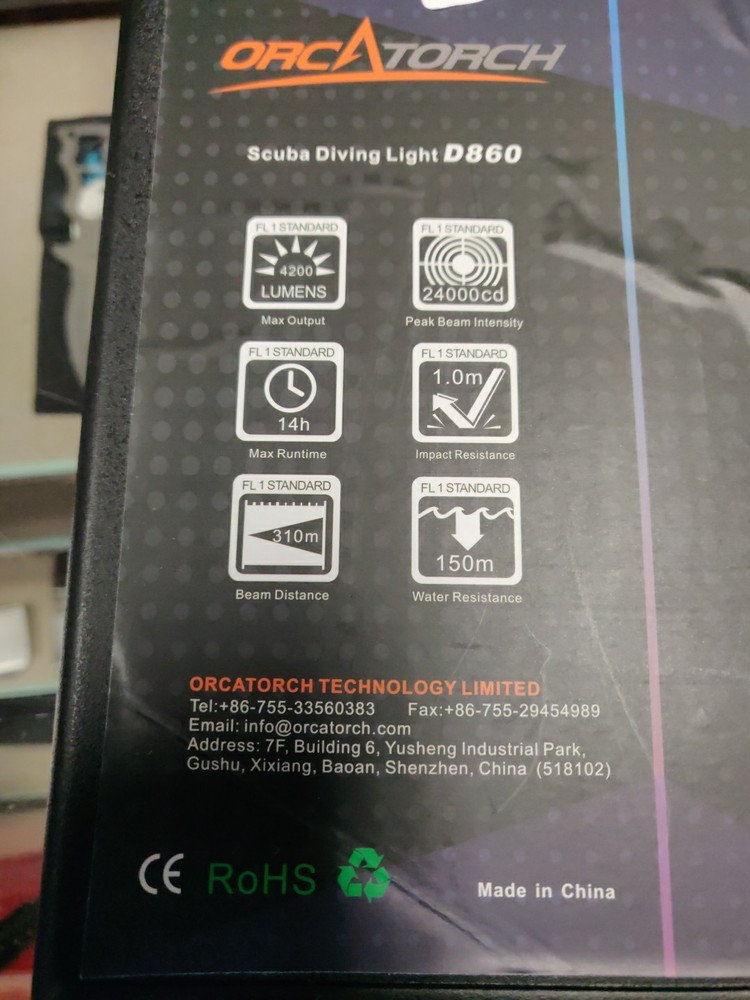 OrcaTorch D860 4200 Lumens Light