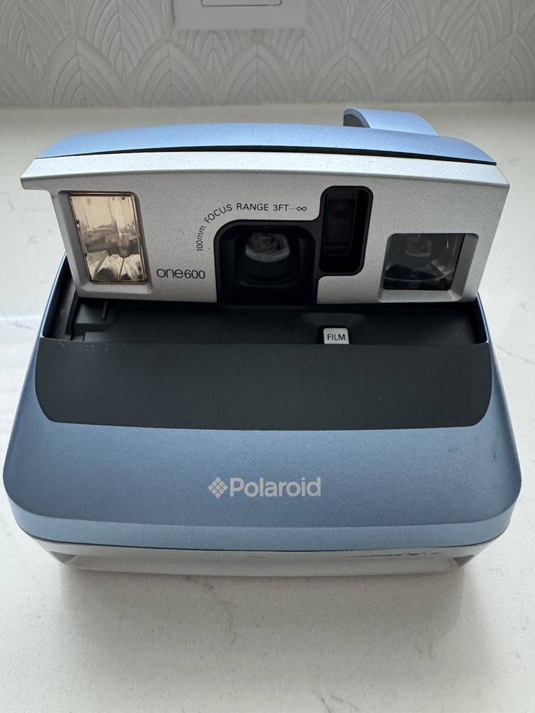 Polaroid One600 Instant camera blue