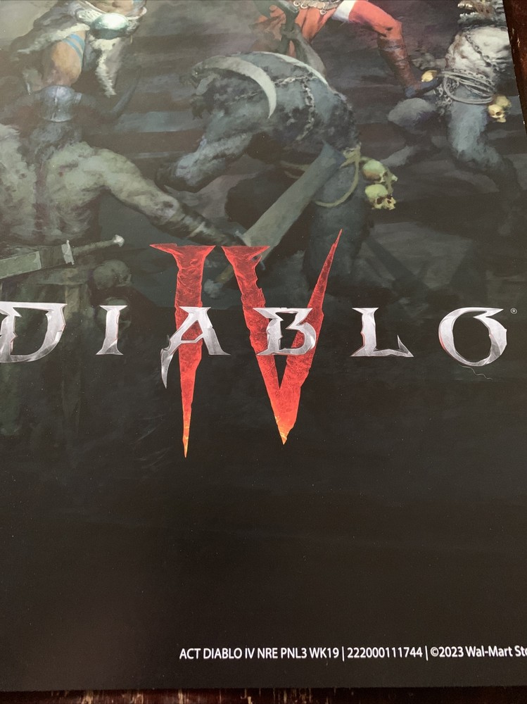 Diablo IV Store Display Poster Promo