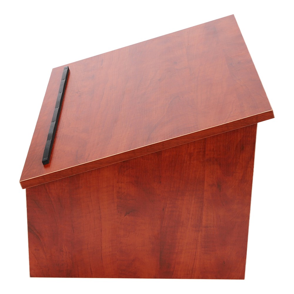 Portable Tabletop Lectern Classroom Presentation Lectern Table Top Lectern Brown