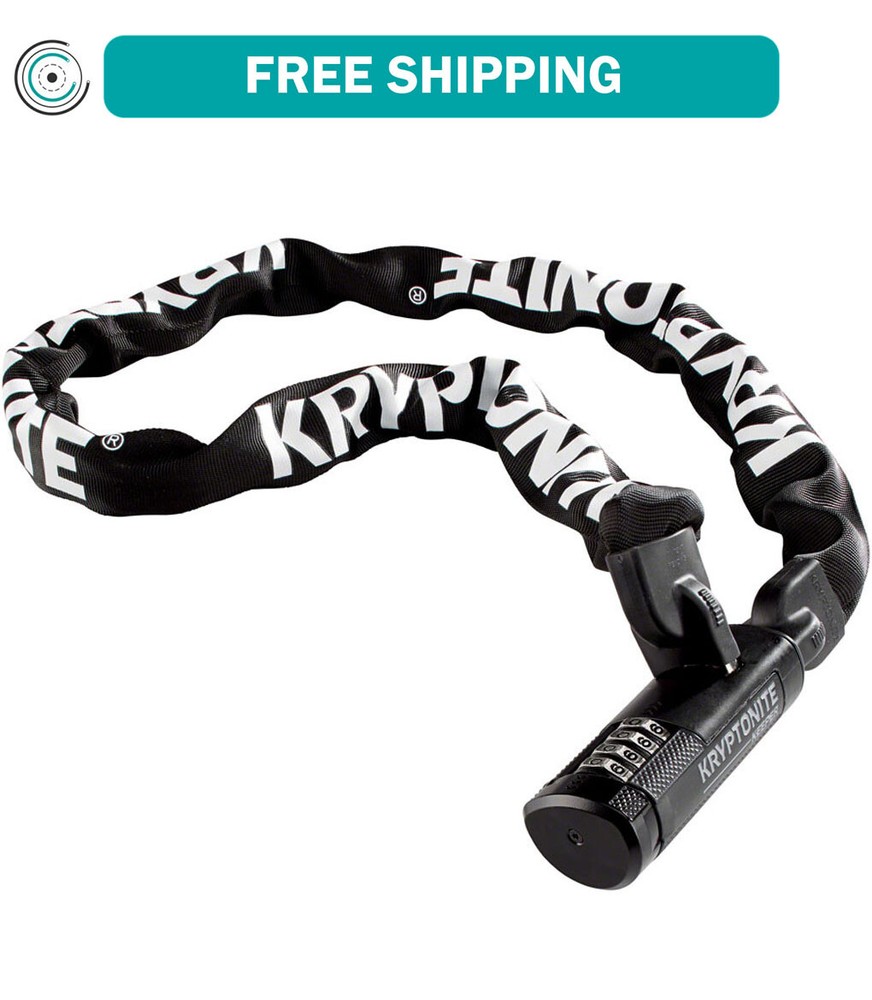 Kryptonite Keeper 712 Chain Lock with Combination 120cm Length End Link Lock