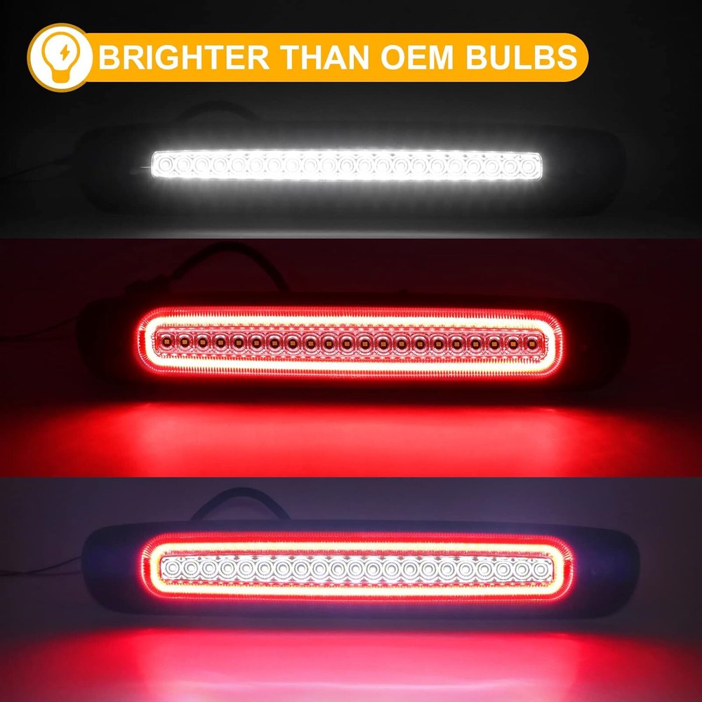 High Mount 3rd Brake Stop Light Compatible with 2007-2013 Chevy Silverado