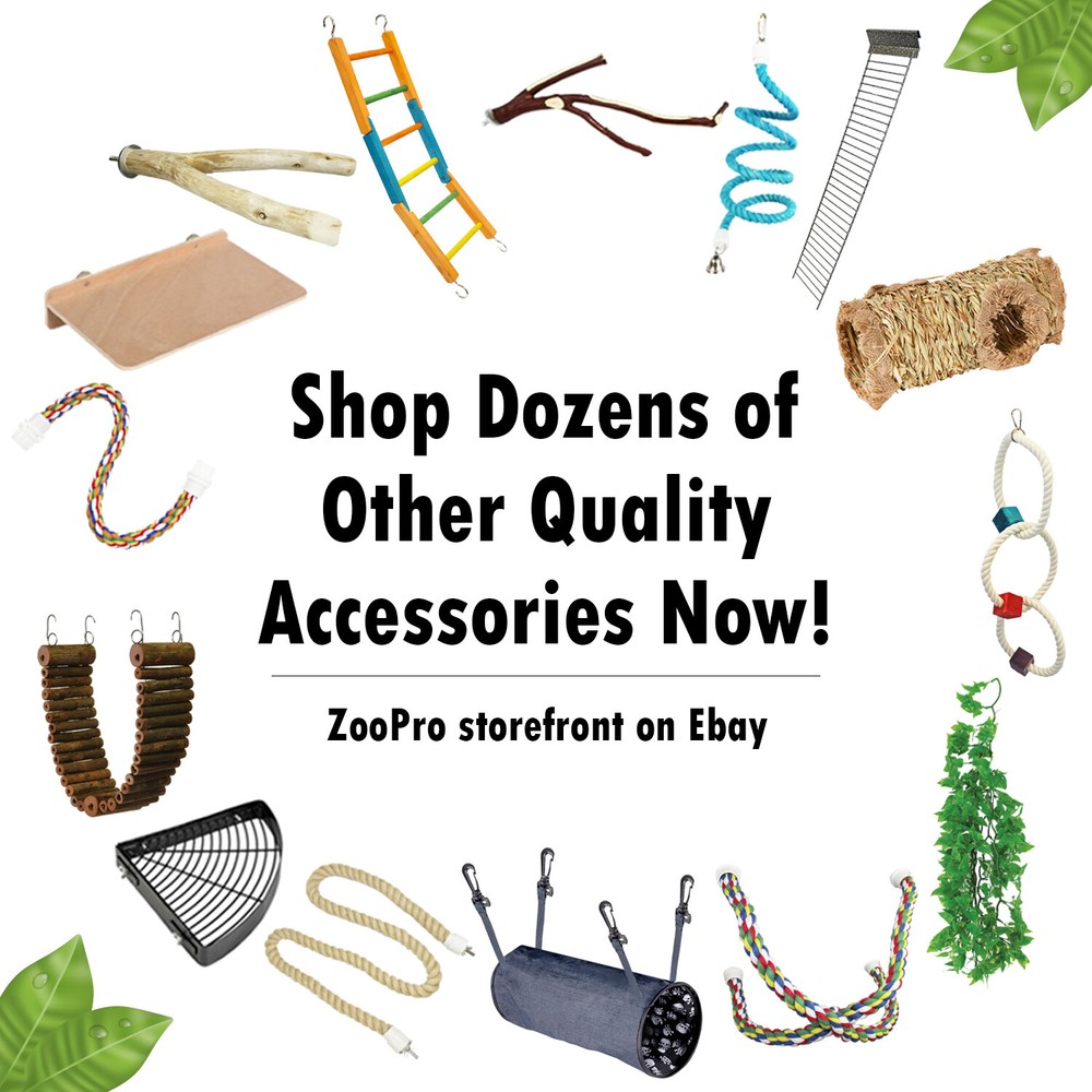 Wood Side Platform (Small) - Cage Shelf - Sugar Glider, Squirrel, Hamster