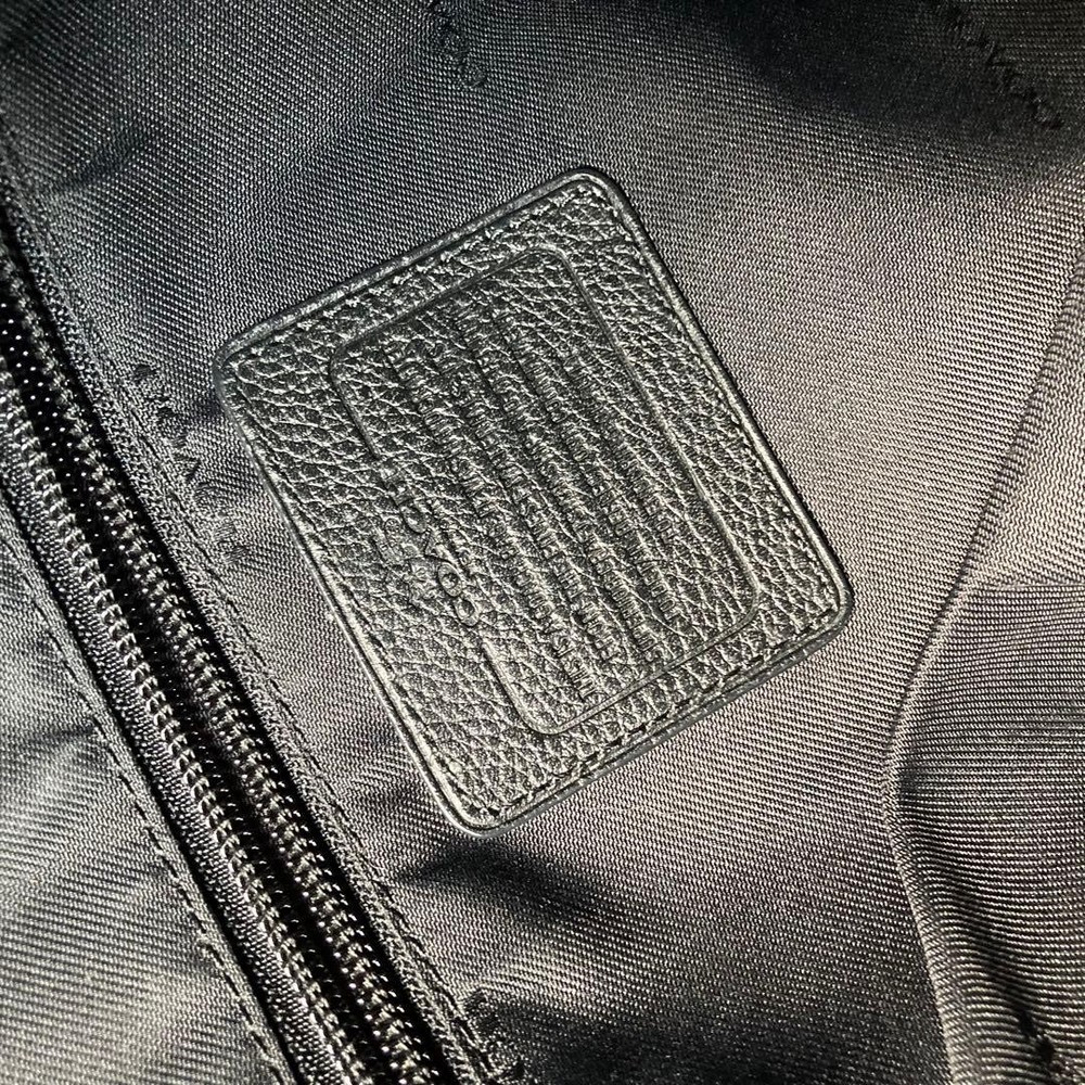 COACH Shoulder Bag Black Leather Authentic