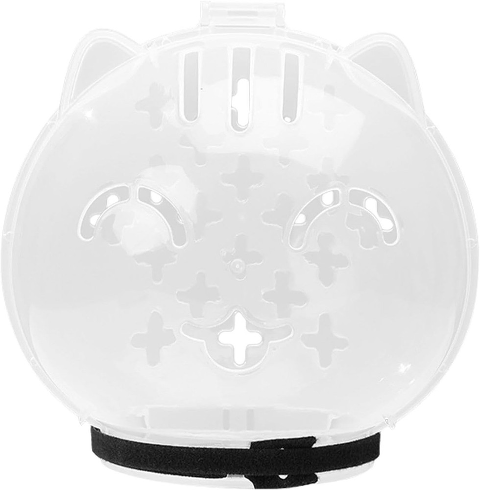 Cat Muzzle Grooming Breathable Cat Muzzle Helmet Adjustable Hood Anti Bite