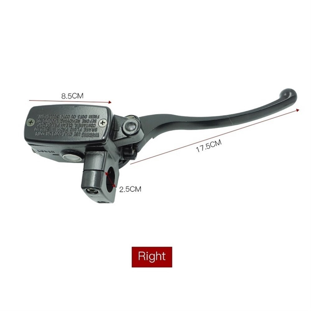 1"25mm Right Motorcycle Handlebar Front Brake Master Cylinder with Lever
