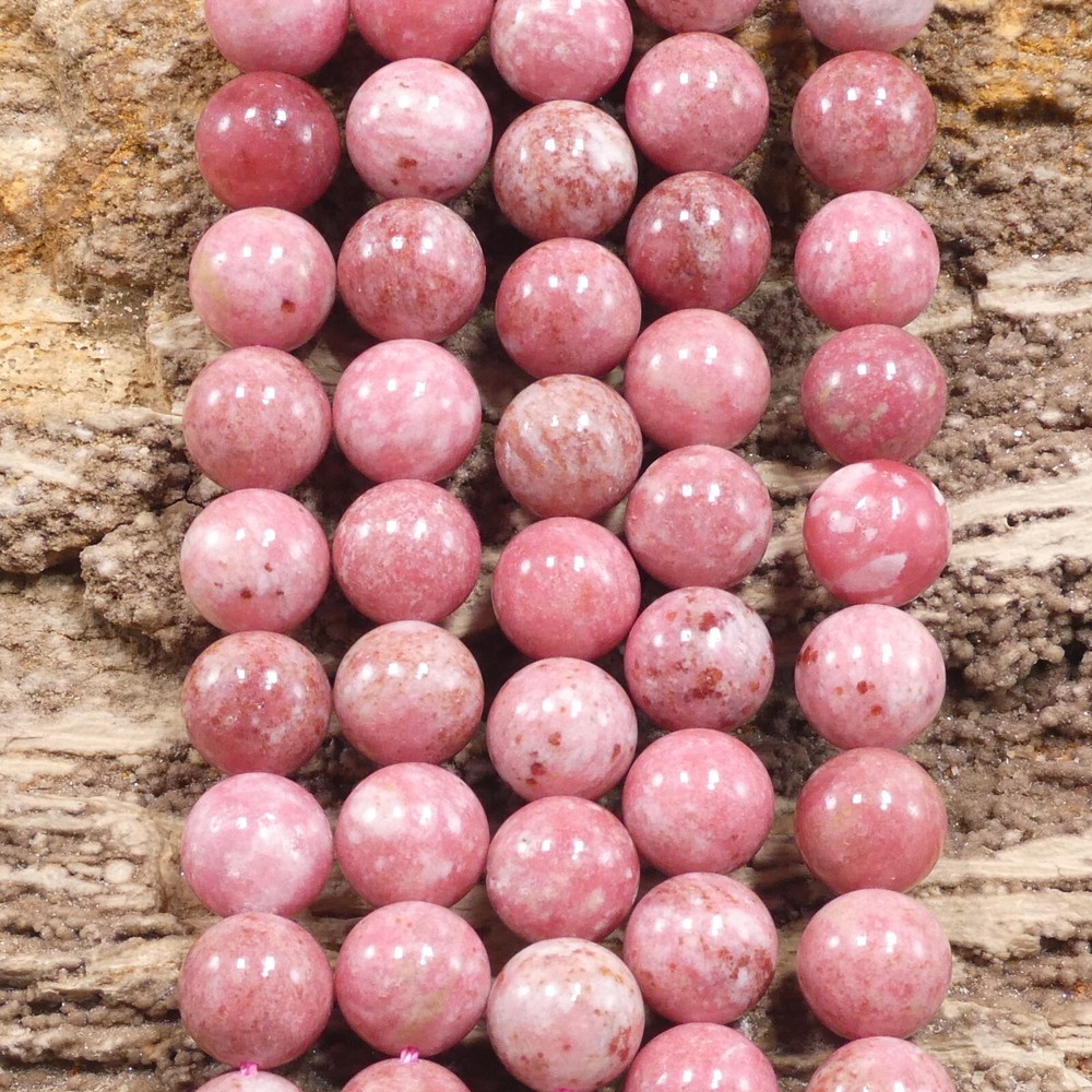 Thulite aka Rosaline Round 6mm 8mm 10mm