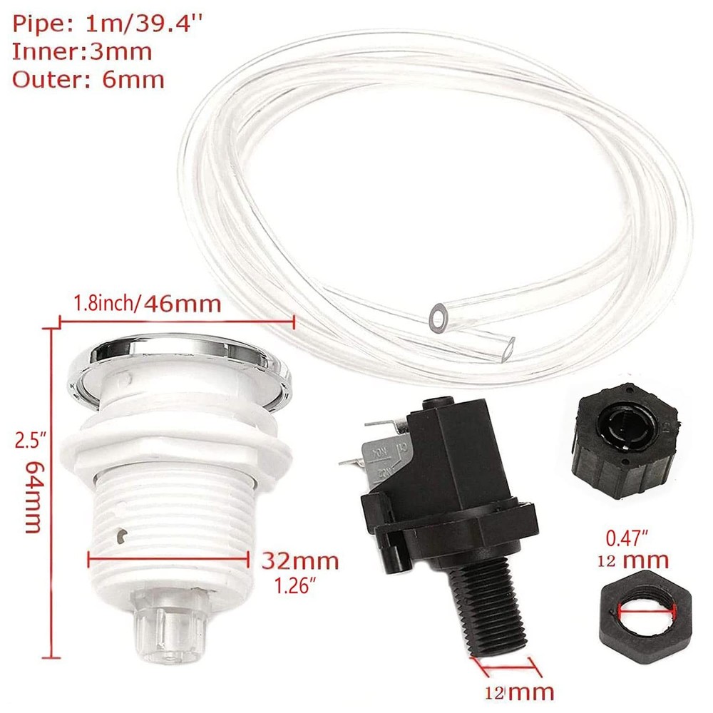 TWKUPWO Garbage Disposer Air Switch Kit Button for Spa...