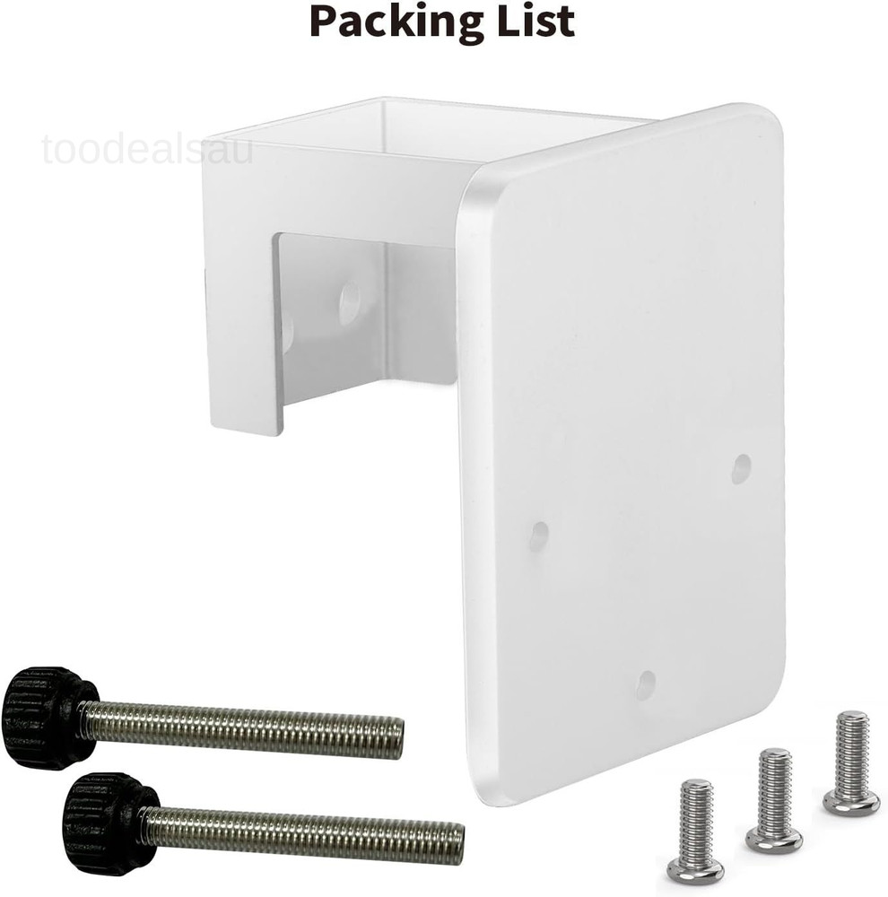 1-Pack, White - Gutter Mount Bracket Compatible with Eufy Security SoloCam S340.