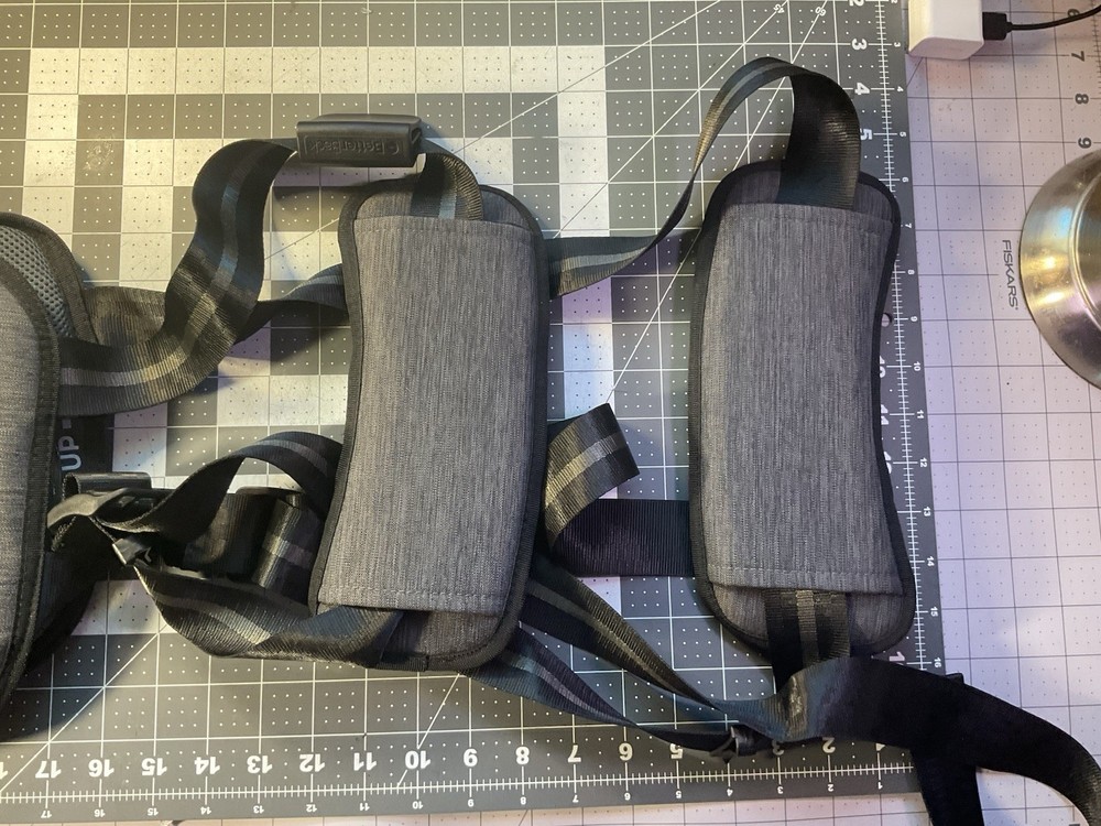 BetterBack Correct Back Posture Ergonomic Lumbar Support Adjustable Straps Gray