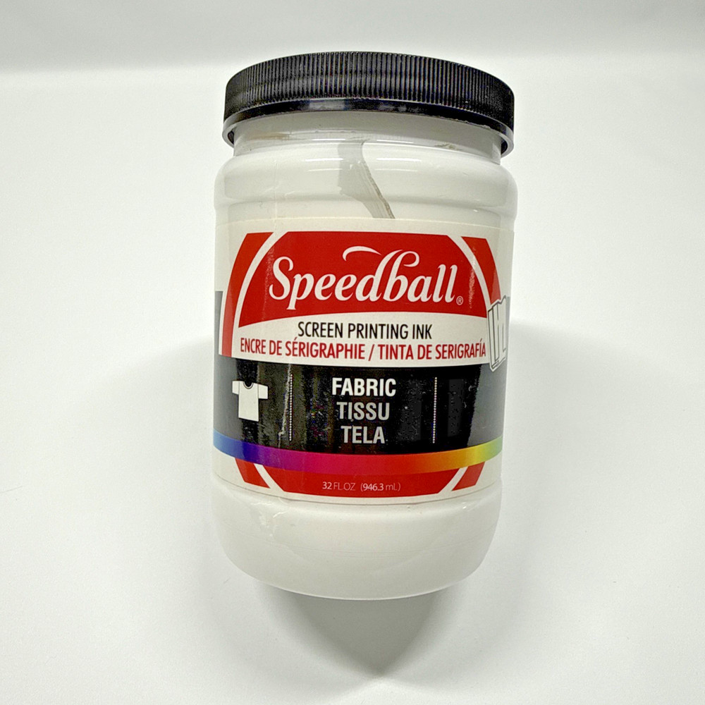 Fabric Screen Printing Ink Speedball 004603 32 Fl. Oz, White Craft Work
