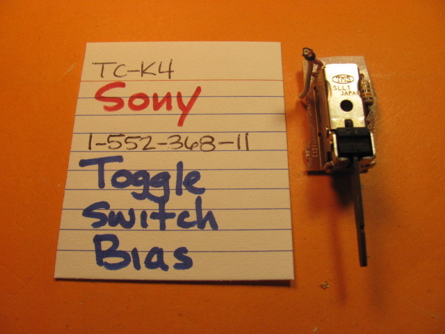📈SONY 1-552-368-11 TOGGLE SWITCH BIAS TC-K4 CASSETTE DECK