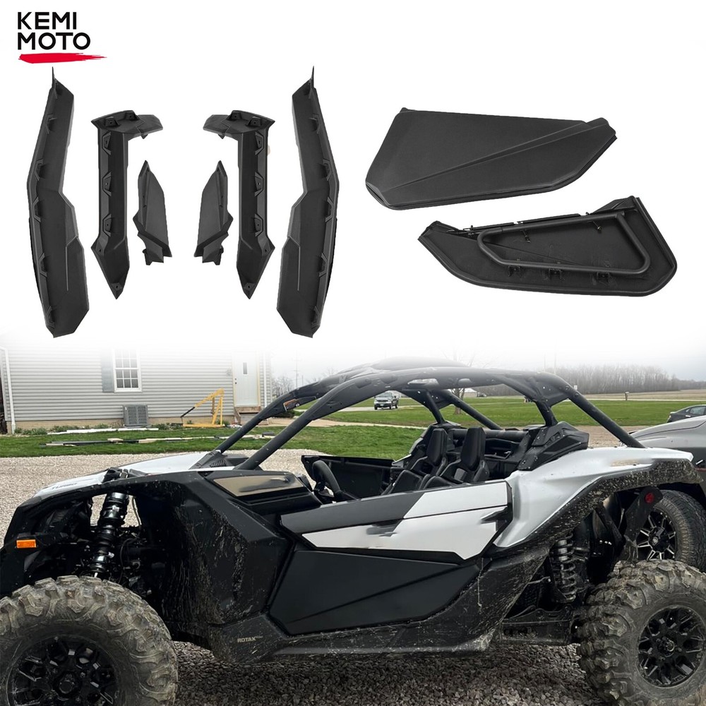 Fender Flares + Lower Door Half 2 Panel Inserts For Can Am Maverick X3 2017-2024