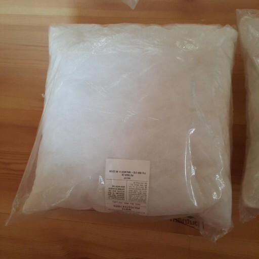 2 Vintage 14 Inch Square Pillow Polyester Inserts