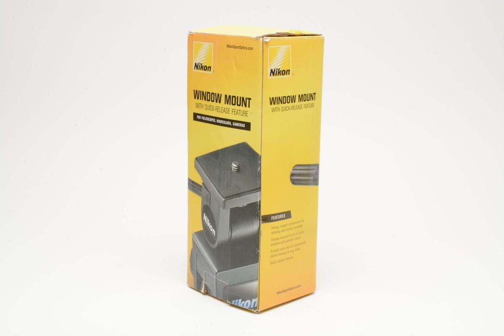 Nikon Window Mount w/QR feature, for scopes, binoculars, cameras