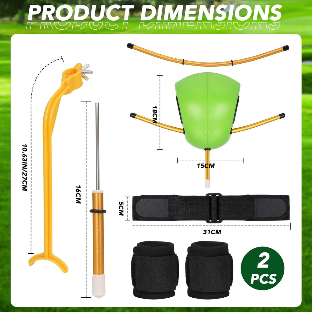 Golf Training Aids 5-Piece Complete Swing Trainer Set - Includes the Connector B