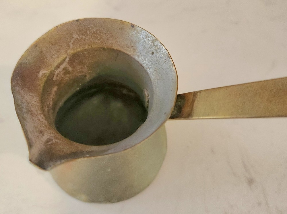 BRASS Turkish Coffee Pot 3 Long Handle