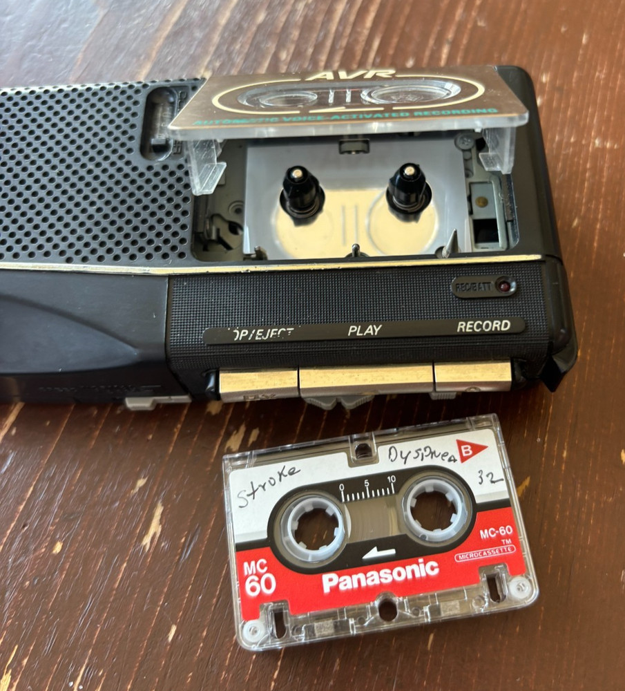 GE 3-5376B Handheld Microcassette Voice Recorder AVR