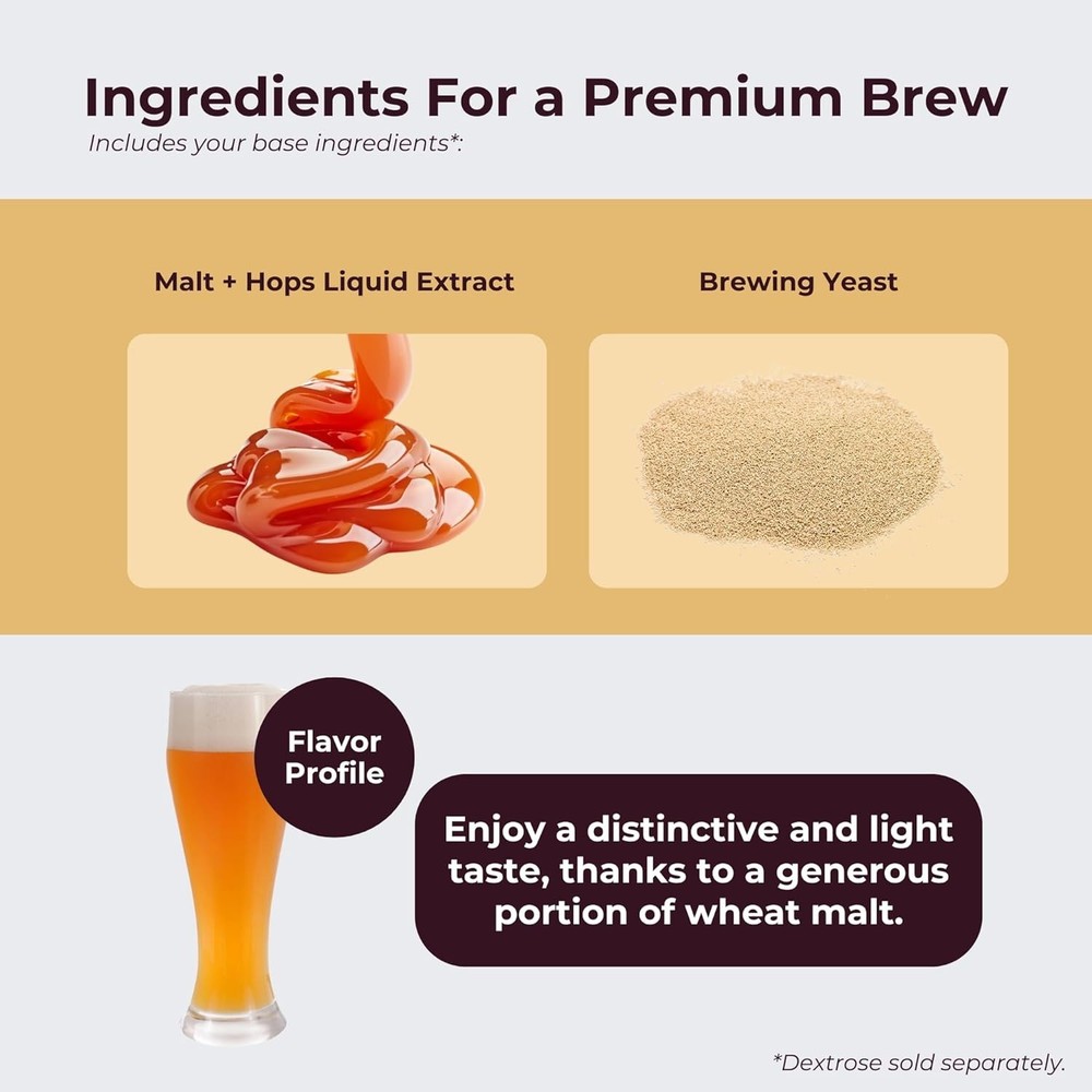 ABC Crafted Series Beer Making Kit | Beer Making Ingredients for Home Brewing...