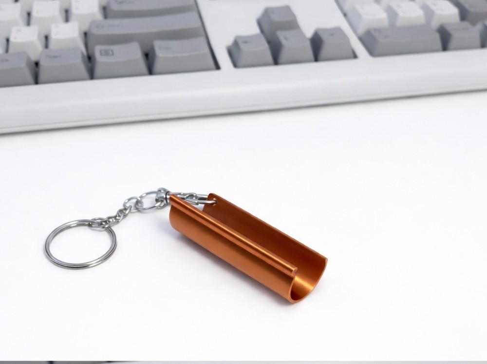 6” Gutter Keychain K Style or Half Round Custom Contractor Keychain 3D Printed