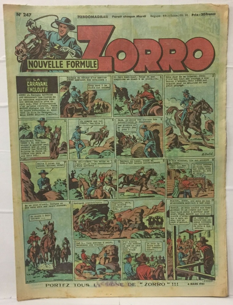 Zorro - 4 Mars 1951 - No 247
