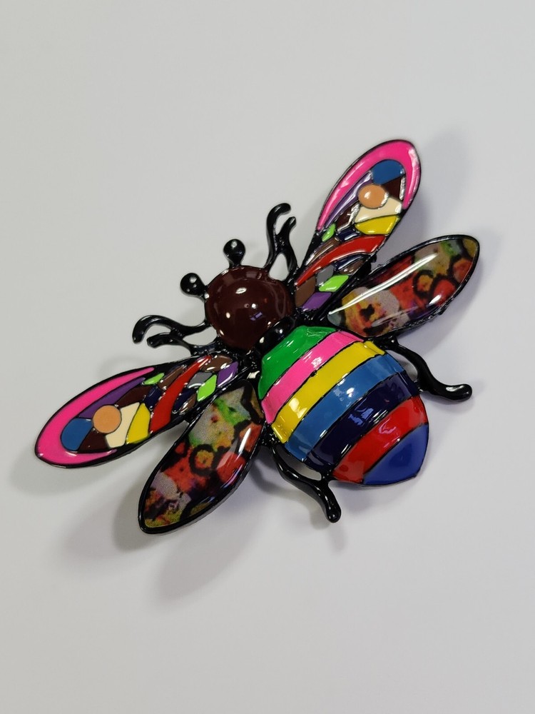 Butterfly Brooch Pin Large Size Multi-Color