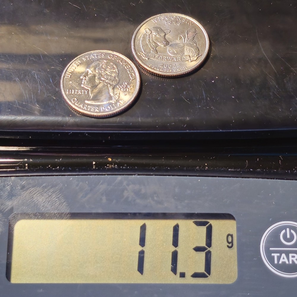 Two Wisconsin State QUARTER Error Coins (NOT LEAF) 2004