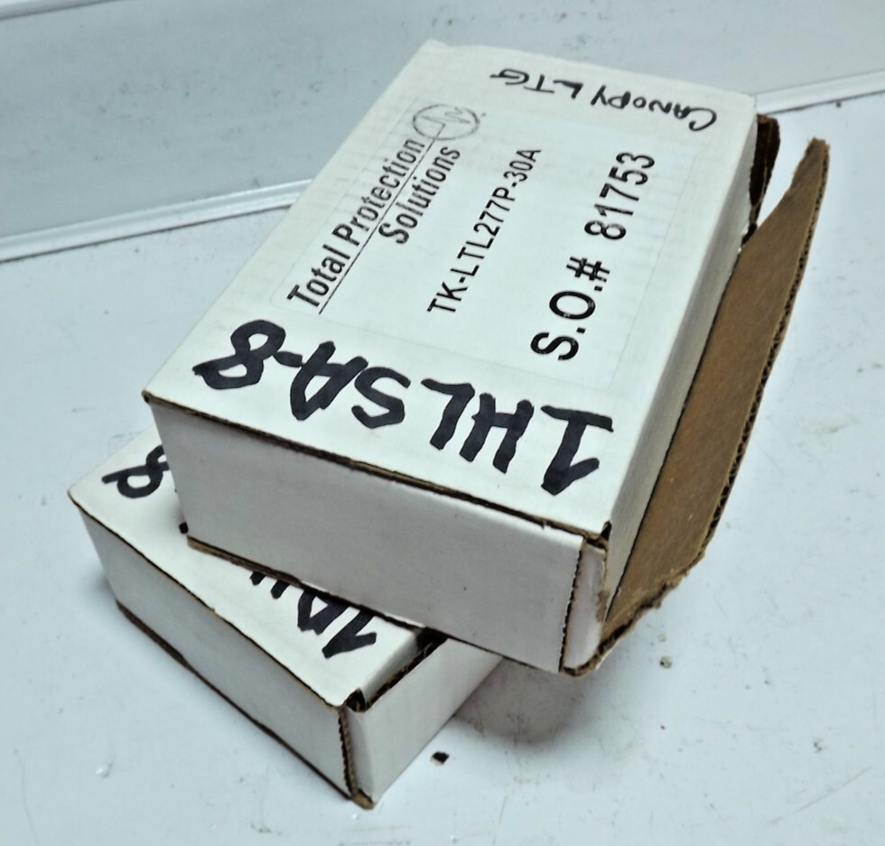 two (2) Total Protection Solutions TK-LTL277P-30A Surge Protective Device
