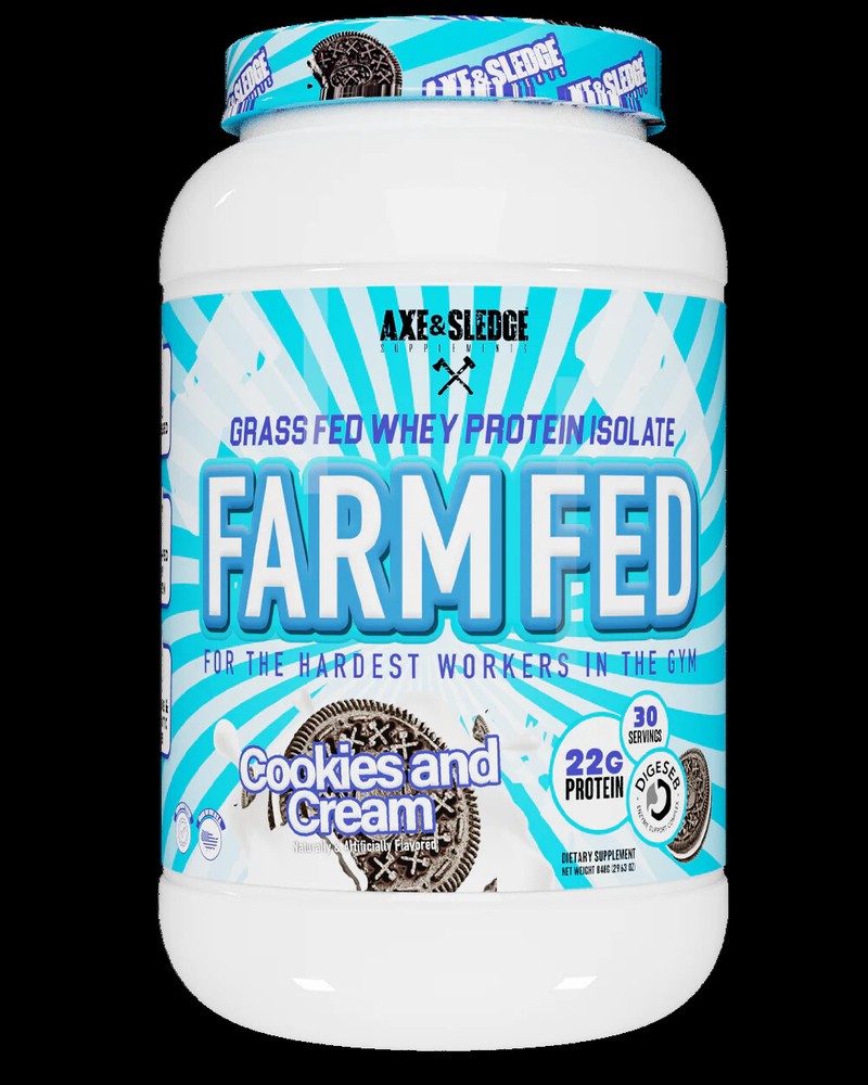 Axe & Sledge Farm Fed V2 & V1 Grass-Fed Whey Protein Isolate 30 Servings NEW