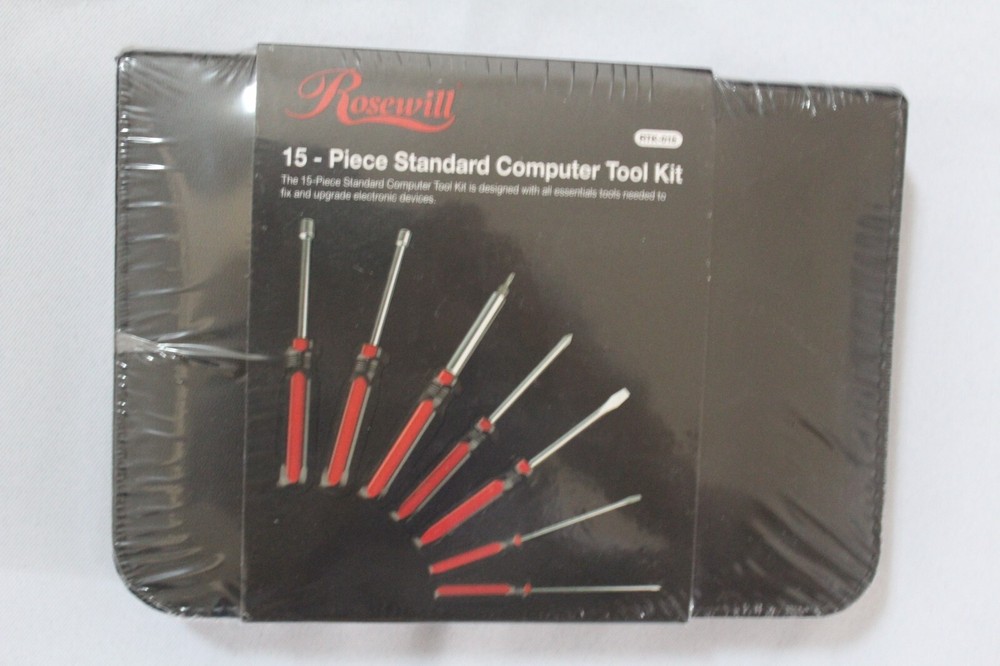 Rosewill • 15-Piece Standard Computer Tool Kit • Fix & Upgrade Electronic Device