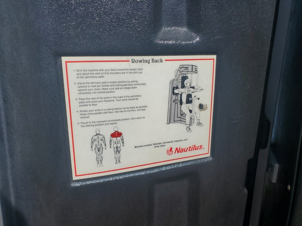 Nautilus Next Gen Rowing Back W/ Heavy Stack