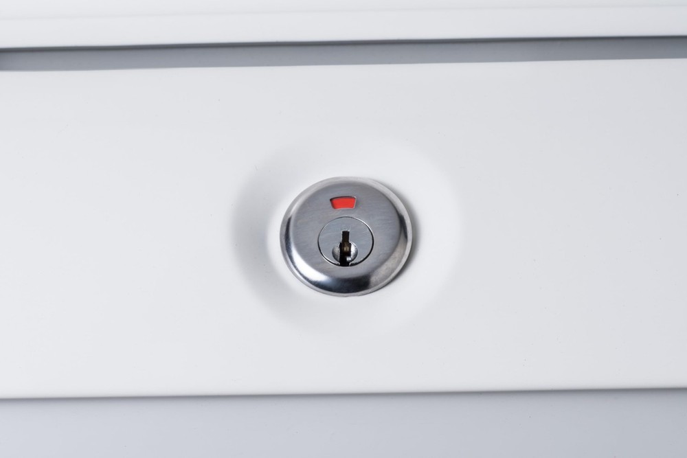 Architectural Mailboxes Aspen™ Locking, Vertical Wall-Mounted Small, White