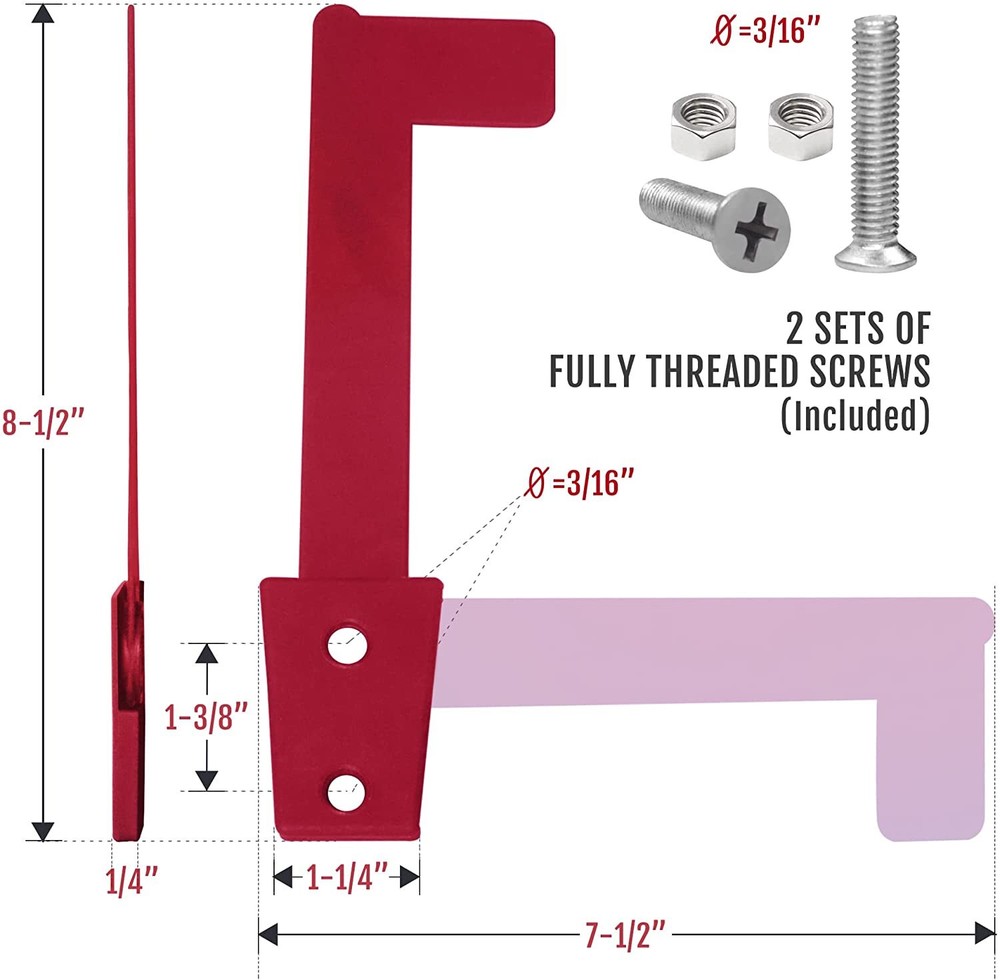 2 Pack Universal Outgoing Mailbox Flag - Postal Carrier Raised Signal Flags