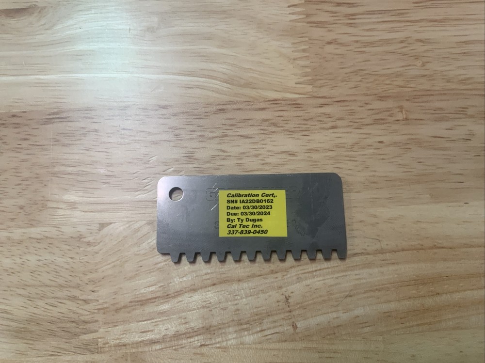 Gagemaker TP-GPA-5P- Acme thread profile gage