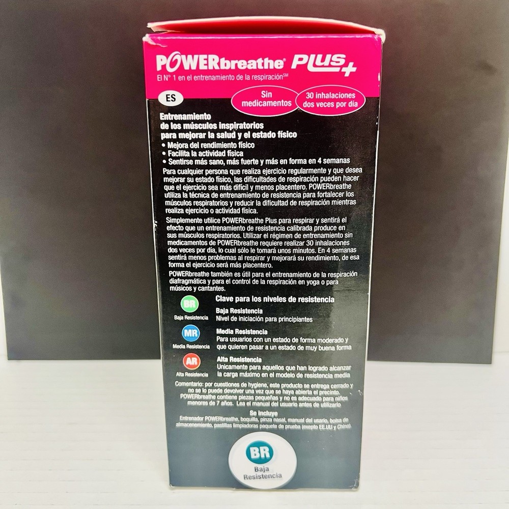 POWERbreathe Plus + Light Resistance Pink Model Trainer