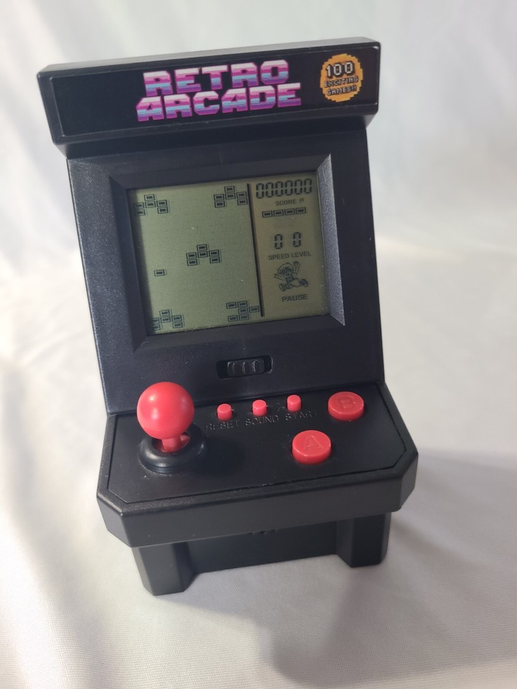 Retro Arcade 100 Exciting Games Mini Plastic Game Machine (Tested & Working)