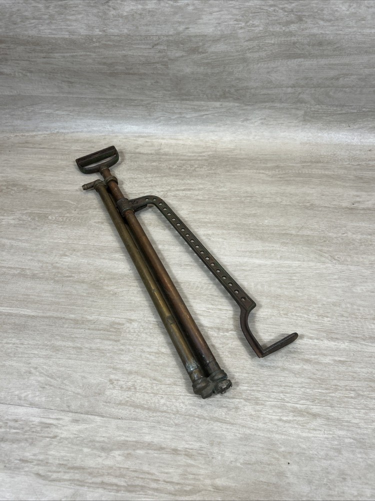 Vintage Brass & Copper CAST IRON  Manual Hand Bilge Pump Unknown Maker UNTESTED