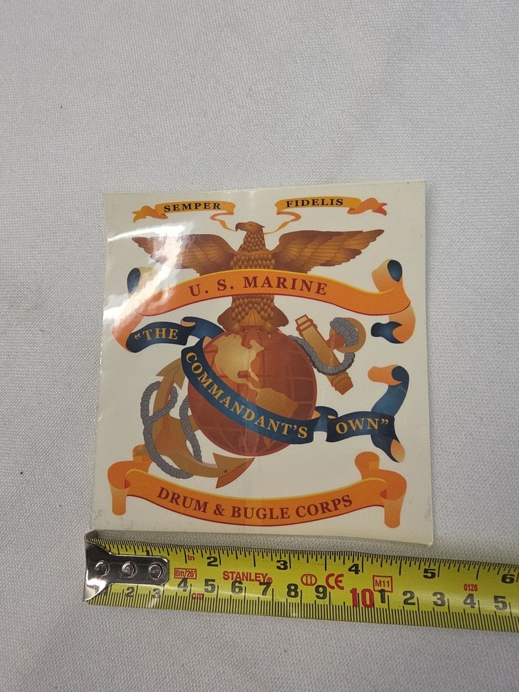 USMC Drum and Bugle Corps Decal - "THE COMANDANTS OWN"